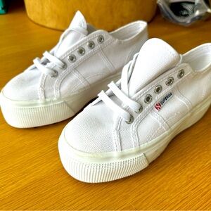 Superga 2790 Platform White Sneaker